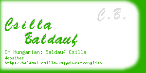 csilla baldauf business card